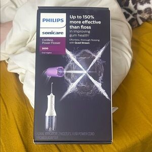 Philips Sonicare Cordless Flosser in White and Purple